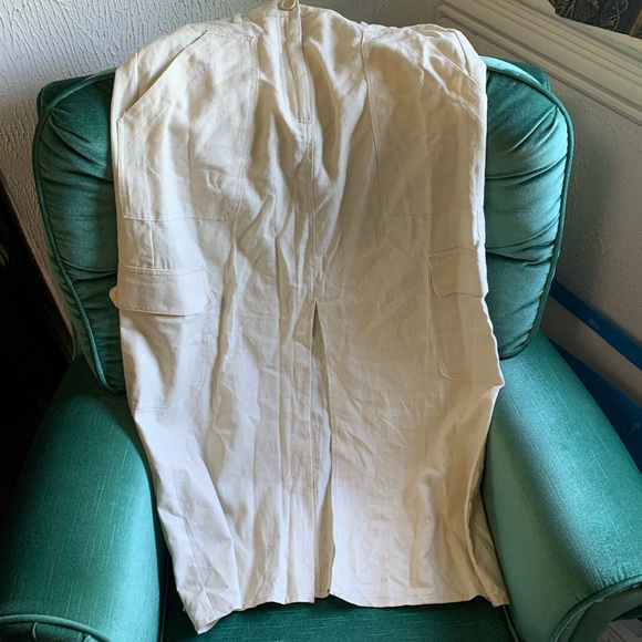 Linen-blend utility skirt - Picture 2 of 5